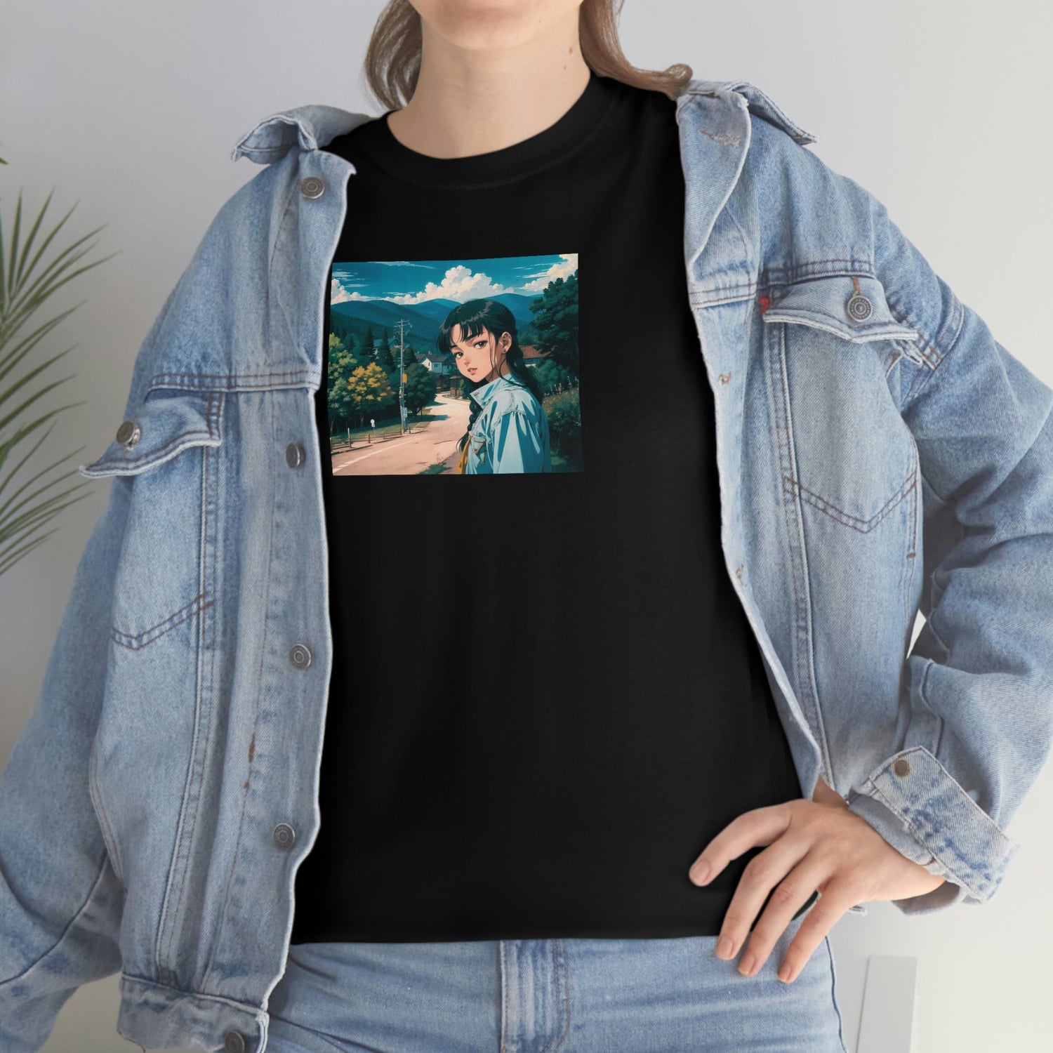 T-Shirt | Tsuki | The Anime Girl Shirt | Moika's Lookout - Moikas