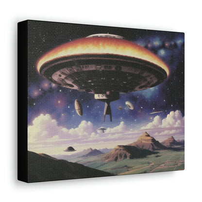 Wall Art | UFO Art Alien Home Décor 10" x 8" | Wall Art - Moikas