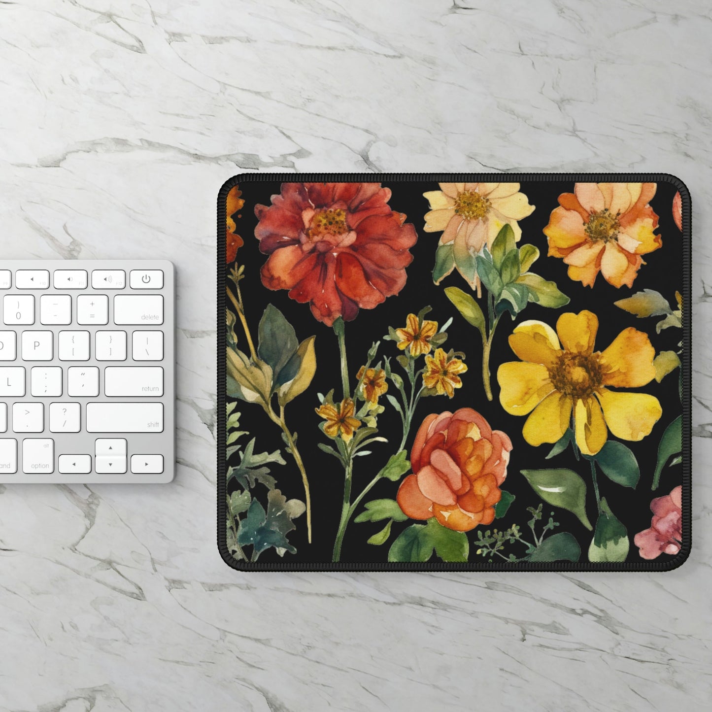Mousepad | Water Color Flower Gaming Mousepad - Moikas